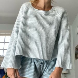 Ellison cropped baby blue sweater!